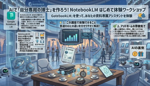 AIで「自分専用の博士」を作ろう！NotebookLM はじめて体験ワークショップ